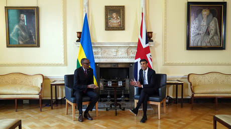 President of Rwanda Paul Kagame and Prime Minister Rishi Sunak.