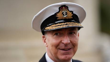 UK Chief of the Defence Staff Admiral Tony Radakin in London on March 13, 2023.