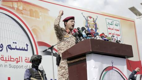 Houthi military spokesman Yahya Saree.