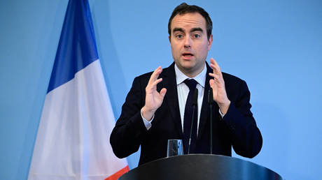 France's Minister for the Armed Forces Sebastien Lecornu.