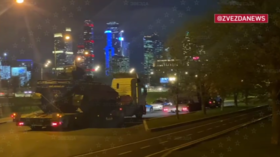WATCH captured Western armor arrive in Moscow