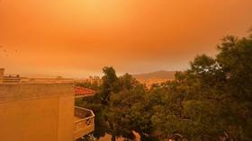 Greece choked by Sahara sandstorm (VIDEO)