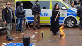 Woman torches Quran in EU state – media (VIDEO)