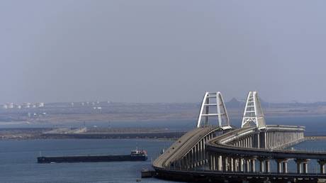 FILE PHOTO: The Crimean Bridge in September, 2023.