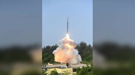 The Supersonic Missile-Assisted Release of Torpedo (SMART) system being tested on May 1, 2024, off the coast of Odisha.