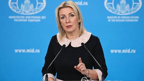 Russian Foreign Ministry’s spokeswoman Maria Zakharova.