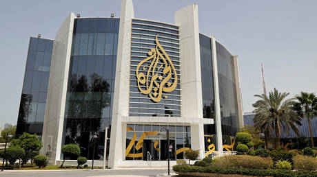 The main headquarters of Qatari news broadcaster Al Jazeera in the capital Doha.