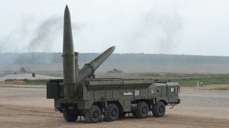 FILE PHOTO: The Iskander mobile short-range ballistic missile system.