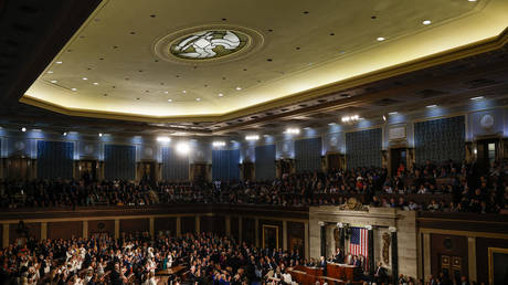 FILE PHOTO of the House chamber at the US Capitol, Washington, DC.