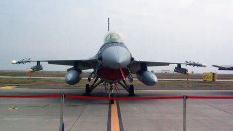 FILE PHOTO: A US-made F-16 fighter jet