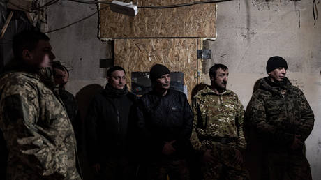 FILE PHOTO. Ukrainian soldiers