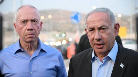 Israeli Prime Minister Benjamin Netanyahu and Israeli Defense Minister Yoav Gallant