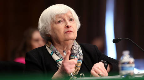 FILE PHOTO: US Treasury Secretary Janet Yellen.