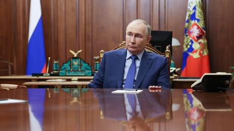FILE PHOTO: Russian President Vladimir Putin.