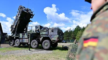 FILE PHOTO: A Patriot missile system in Munster, Germany.