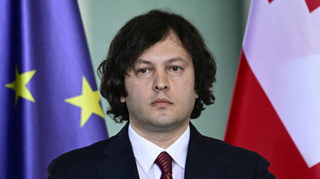 FILE PHOTO: Georgian Prime Minister Irakli Kobakhidze.