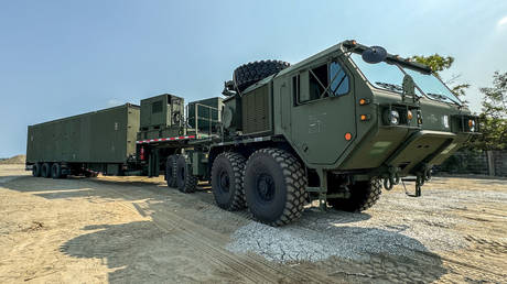 A US Army Typhoon missile system, Luzon, Philippines, April 8, 2024.