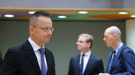 FILE PHOTO: Hungarian Foreign Minister Peter Szijjarto.