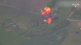 WATCH Russian military obliterate Ukrainian ammunition dump