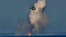 Russia destroys Ukrainian drones in Black Sea (VIDEO)