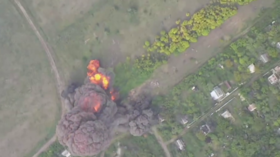 Russian troops destroy Ukrainian multiple rocket launcher (VIDEO)