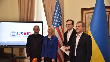 FILE PHOTO: US Ambassador to Ukraine Bridget Brink visits Lviv, December 8, 2022.