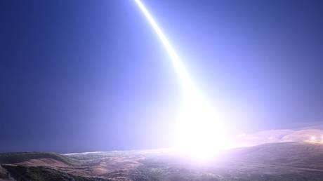 A test launch of a Minuteman III ICBM from Vandenberg Space Force Base, California, June 4, 2024.