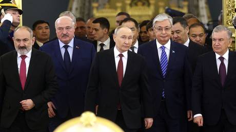 FILE PHOTO. Eurasian Economic Union (EAEU) at the Kremlin in Moscow on May 8, 2024.
