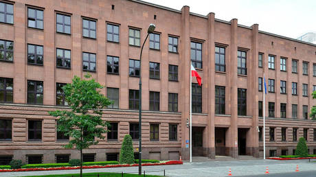 FILE PHOTO: Ministry of Foreign Affairs at 23 Szucha Avenue in Warsaw, Poland.