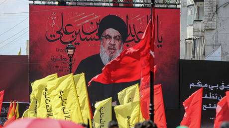File photo: Secretary-General of Hezbollah, Sayed Hassan Nasrallah, speaks in Beirut, Lebanon.