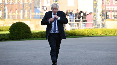 FILE PHOTO.  Former British Prime Minister Boris Johnson