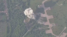 WATCH Russian military strike Ukrainian airfield