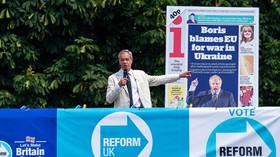 Farage diz a Zelensky que só a paz pode salvar a Ucrânia