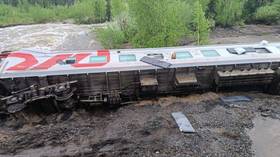 Multiple injuries after Russian passenger train derailment