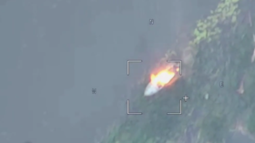 WATCH Russian drone destroy Ukrainian military boat
