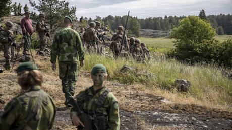 US troops participate in a NATO exercise near Stockholm, Sweden on June 11, 2024.