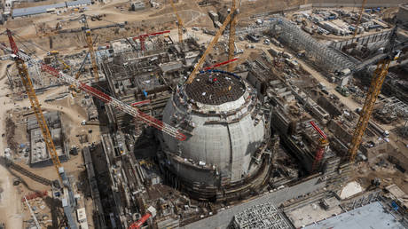 FILE PHOTO: An aerial view of the Akkuyu Nuclear Power Plant (NPP) in Mersin, Turkey.