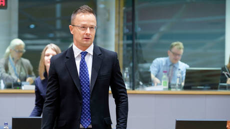Hungarian Foreign and Trade Minister Peter Szijjarto September 9, 2022, Brussels, Belgium.