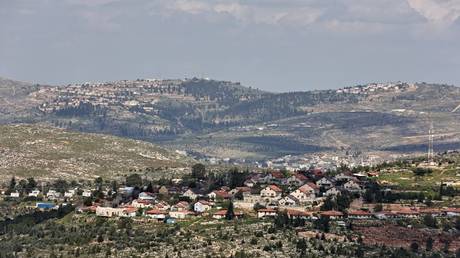 A view of the Israeli settlements of Itamar and Elon Moreh on March 20, 2024 ? AFP / Zain Jaafar