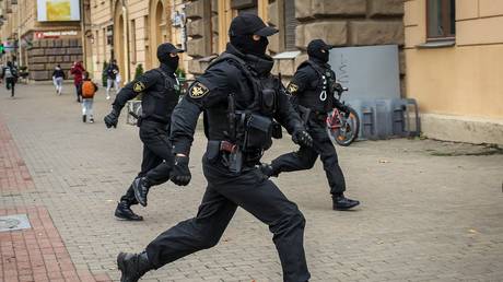 FILE PHOTO of Belarus police.