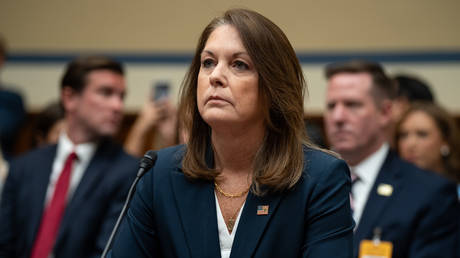 US Secret Service director Kimberly Cheatle testifies before the US House of Representatives' Committee on Oversight and Accountability, July 22, 2024.