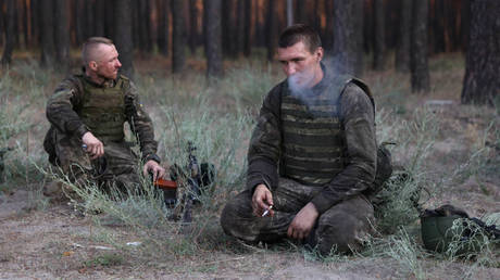 Ukrainian infantrymen during training, July 19, 2024.