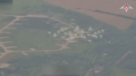 WATCH Ukrainian Su-27s get wiped out at airfield by Russian strike