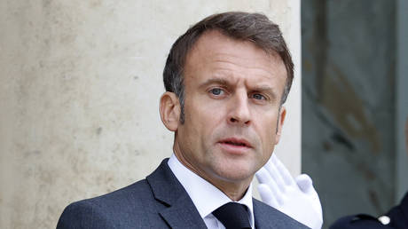 FILE PHOTO: French President Emmanuel Macron.