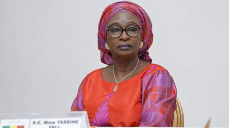 Senegalese Foreign Minister Yassine Fall takes part in an Ivorian-Senegalese summit in Abidjan, Ivory Coast, August 2, 2024