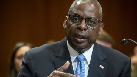 FILE PHOTO: US Defense Secretary Lloyd Austin