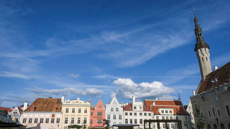 File photo: The old town main square in Tallinn, Estonia