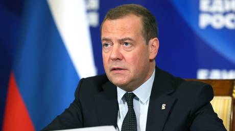 Deputy head of Russia's Security Council and chairman of the United Russia party Dmitry Medvedev.