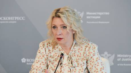 Russian Foreign Ministry spokeswoman Maria Zakharova.