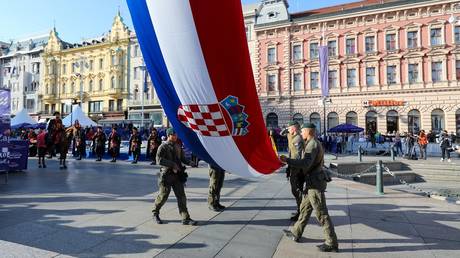 FILE PHOTO: The Shield of the Homeland event for police and military service members in Zagreb, Croatia.